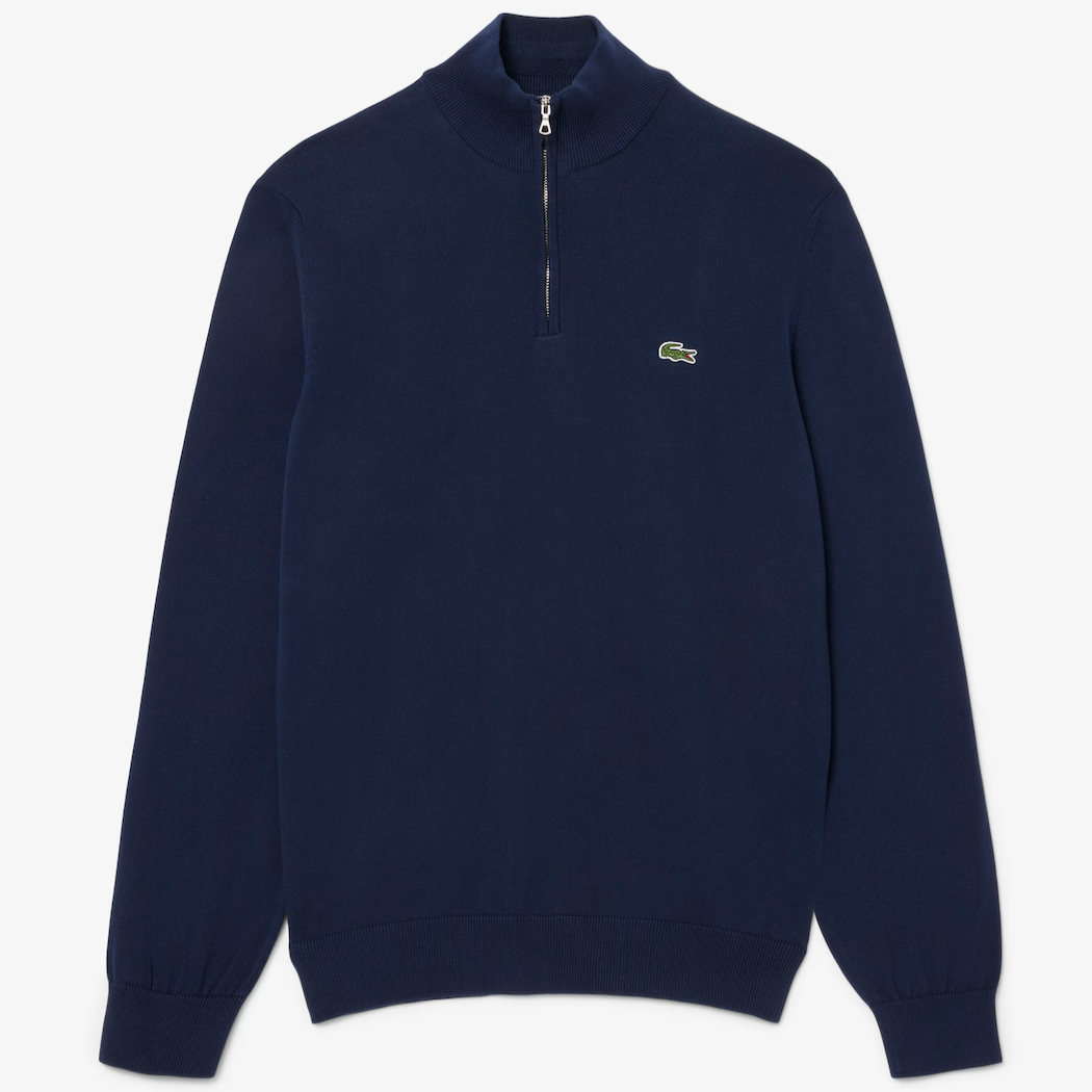 Pullover collo con Zip Lacoste